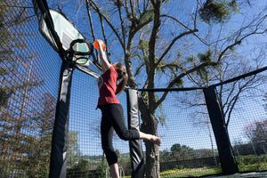 enjoying child alleyoop 14 doublebounce trampoline