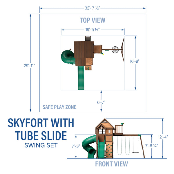 Skyfort II With Spiral Tube Slide – view 2
