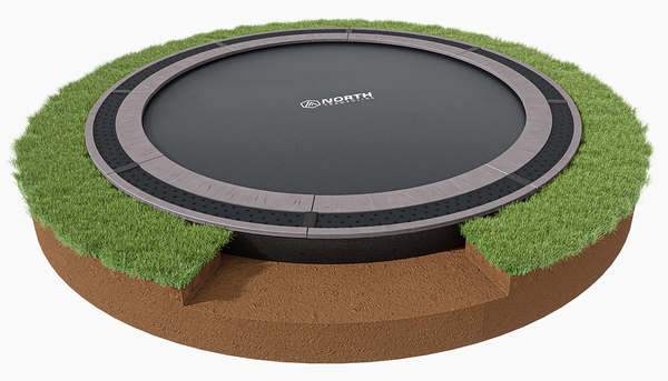 NORTH® 14′ Round In Ground Trampoline