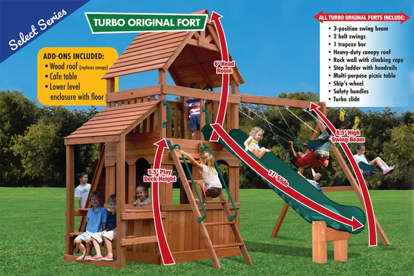 Turbo Original Fort Hangout Playset Features