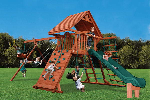 Turbo Original Playcenter Combo 2 Wood Roof Playset