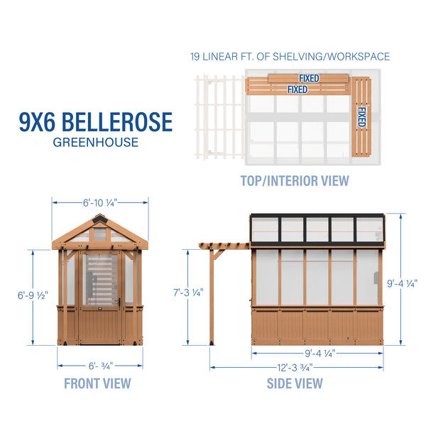 9x6 Bellerose Greenhouse – view 2