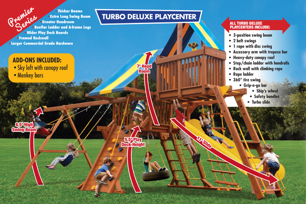 Turbo Deluxe Playcenter Combo 4 Features