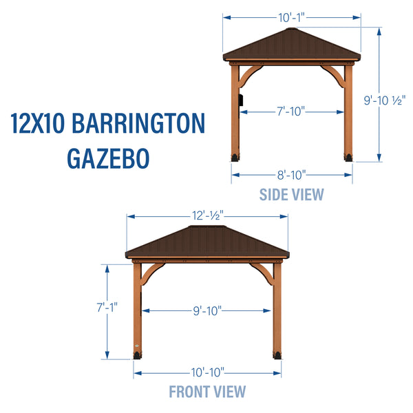 12x10 Barrington Gazebo – view 2