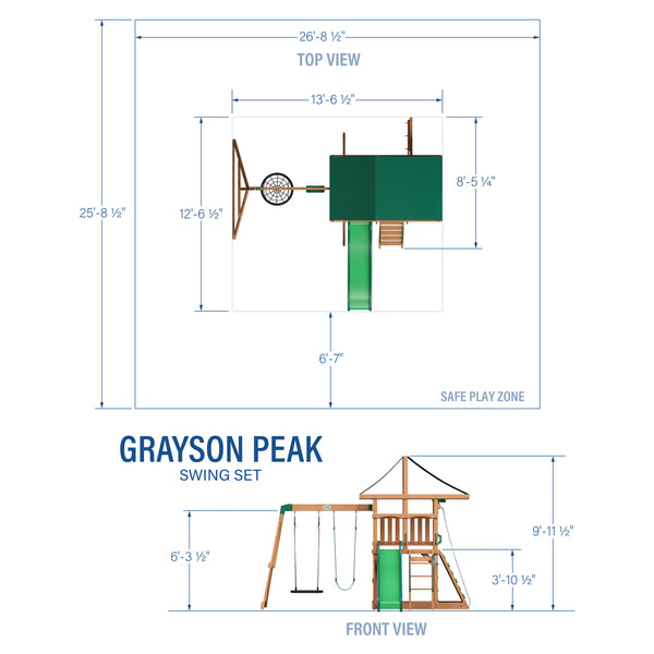 Grayson Peak Swing Set – view 2