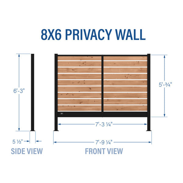 Privacy Wall 8x6 â view 2