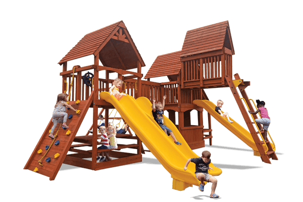 Sky Loft Step shown on an installed playset