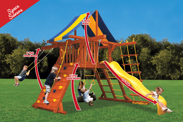 Original Playcenter Double Swing Arm Features