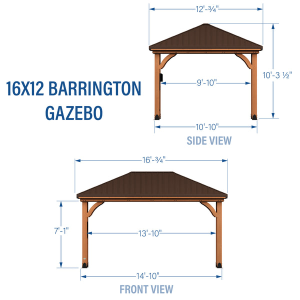 16x12 Barrington Gazebo – view 2