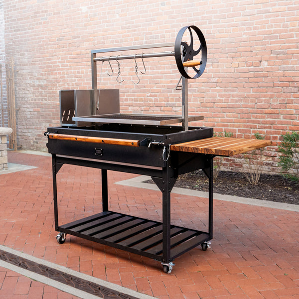Premium Argentine/Santa Maria BBQ Grill with Wood Fire and Charcoal Grill â Grill