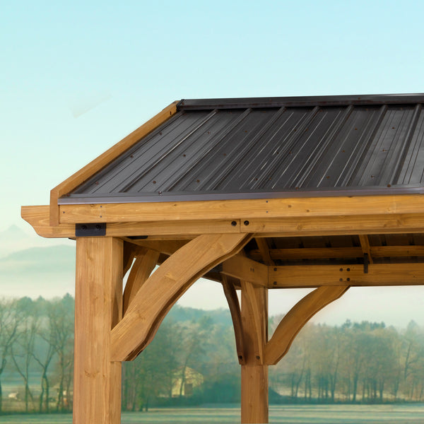 12x10 Arlington Gazebo with Electric - Lt Brown – view 6