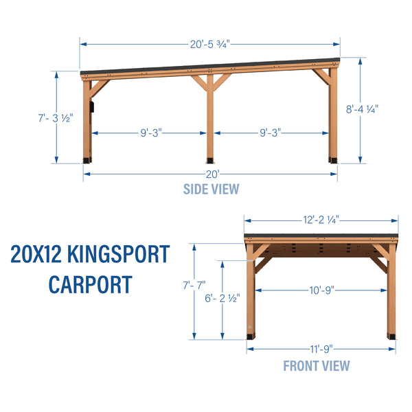 20x12 Kingsport Carport – view 2