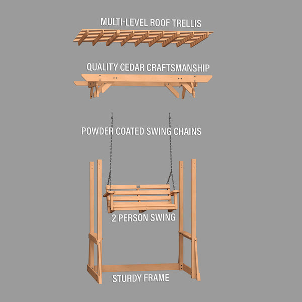 Callahan Pergola Swing â view 7