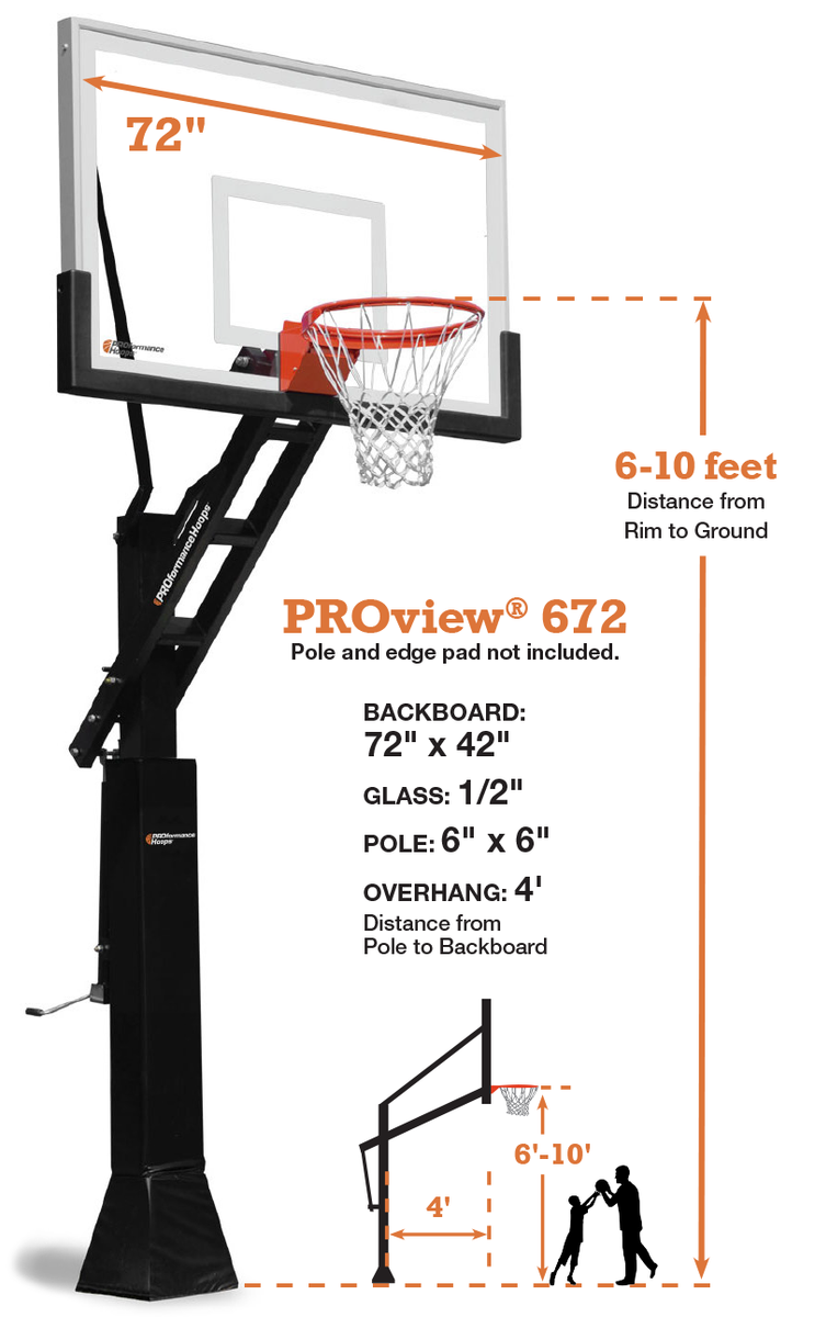 PROview 672 In-Ground Hoop by PROformance – Fenceworks
