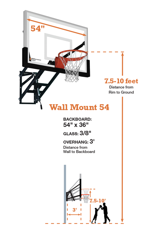 PROformance Hoops WM54 Wall-Mount