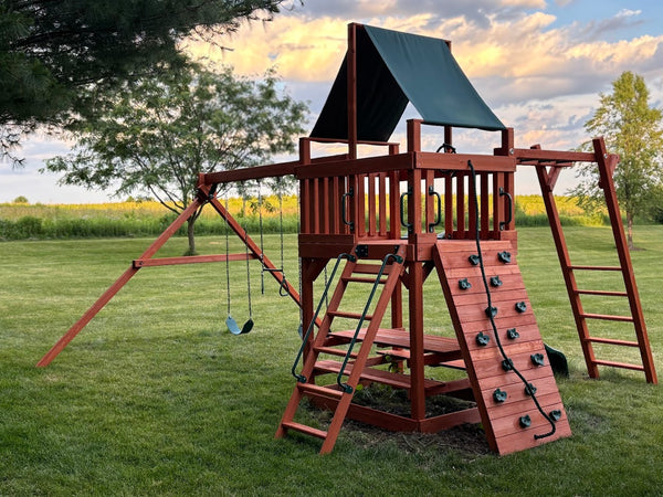 Playground One Playset Installed by Fenceworks