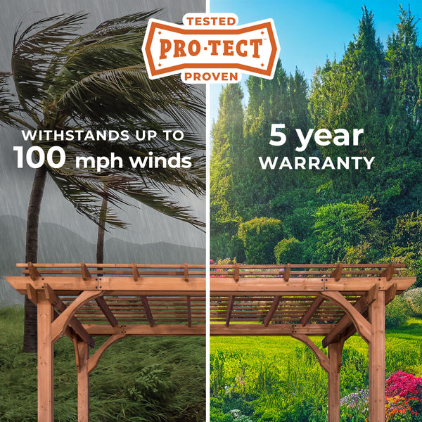 16x12 Beaumont Pergola – view 3