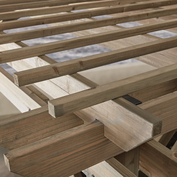 14x10 Somerville Pergola - Barnwood Stain – view 6