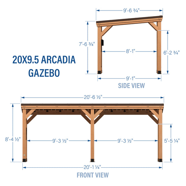 20x9.5 Arcadia Gazebo – view 2