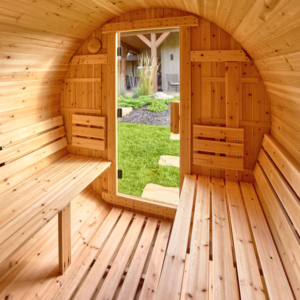 Paxton Outdoor Barrel Sauna – 4-6 Person – view 8