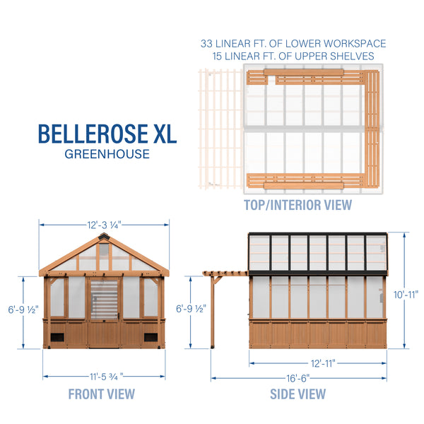 13x11 Bellerose XL Greenhouse – view 2