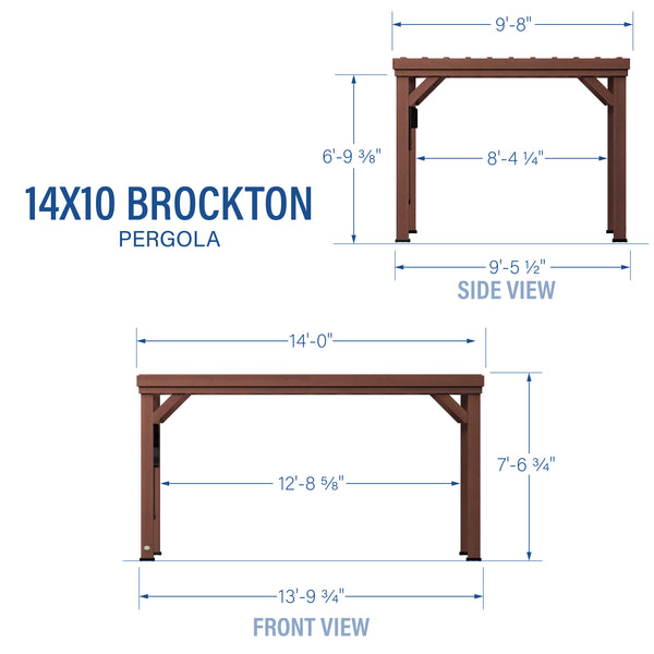 Brockton Pergola-14x10 – view 2