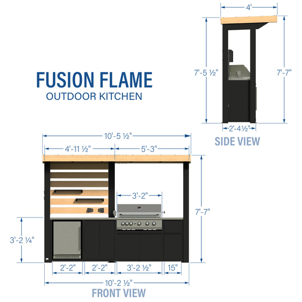 Fusion Flame Outdoor Kitchen – view 2