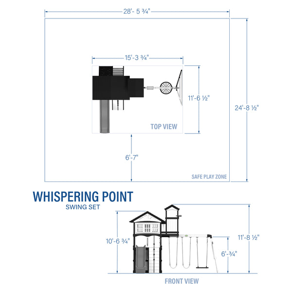 Whispering Point Swing Set – view 2