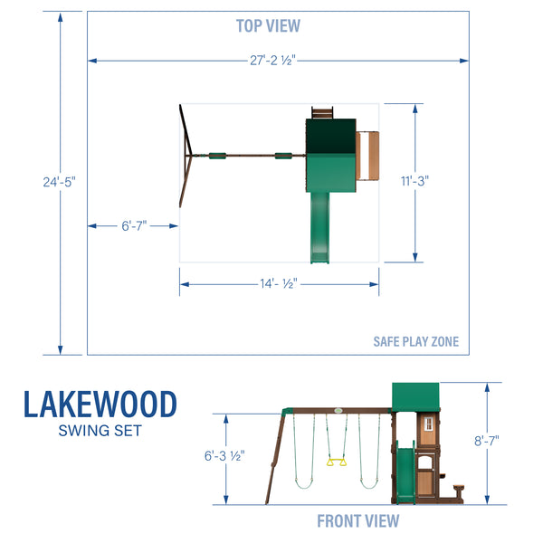 Lakewood Swing Set – view 2