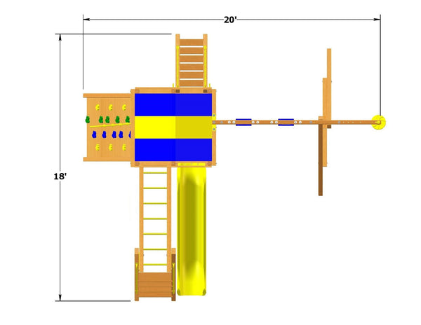 Turbo Deluxe Fort Combo 3 Size