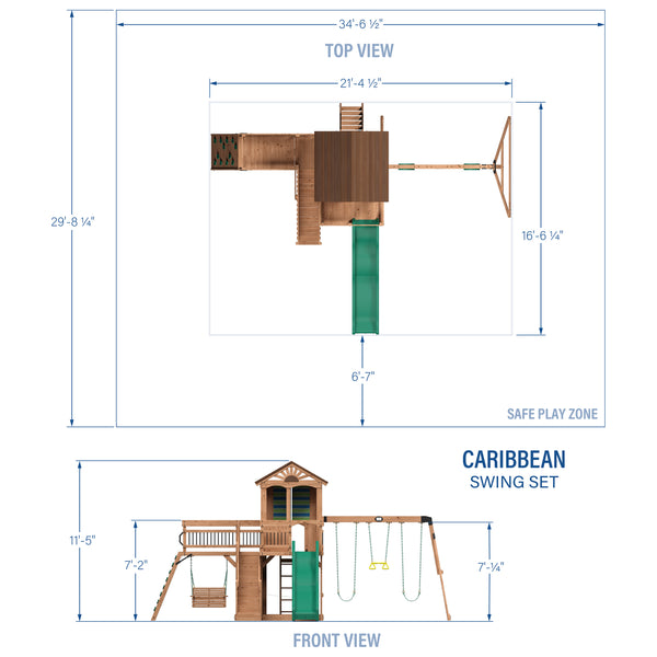 Caribbean Swing Set – view 2