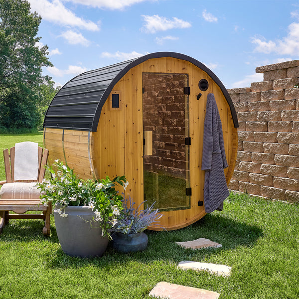 Paxton Outdoor Barrel Sauna – 2-4 Person – Sauna