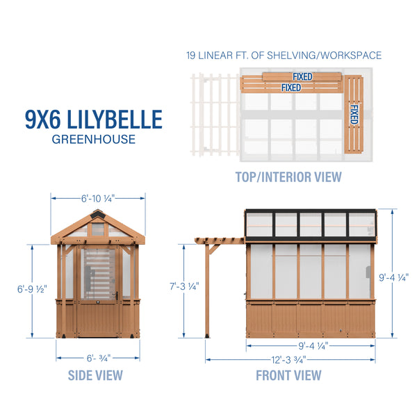 9x6 Bellerose Greenhouse – view 2