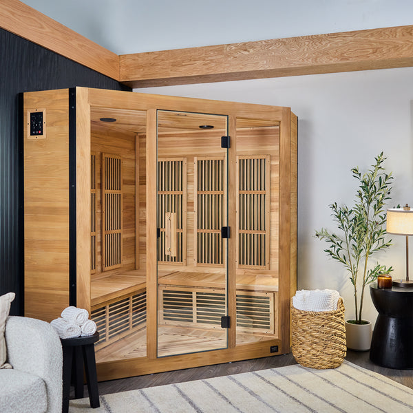 Rylan Indoor Infrared Corner Sauna – 4 Person – Sauna