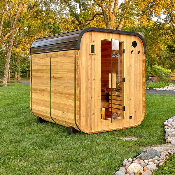 Lennon Outdoor Cube Sauna – 4-6 Person – Sauna