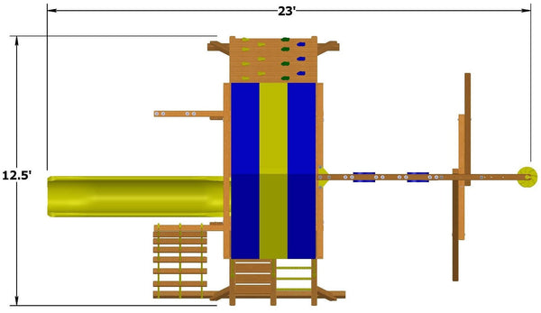Turbo Original Playcenter Combo 2 Swing Set