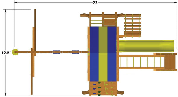 Turbo Original Playcenter Combo 3 Size