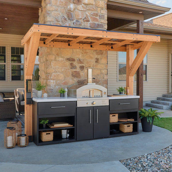 Timber Rock Outdoor Pizza Oven Cook Station – Outdoor Kitchen