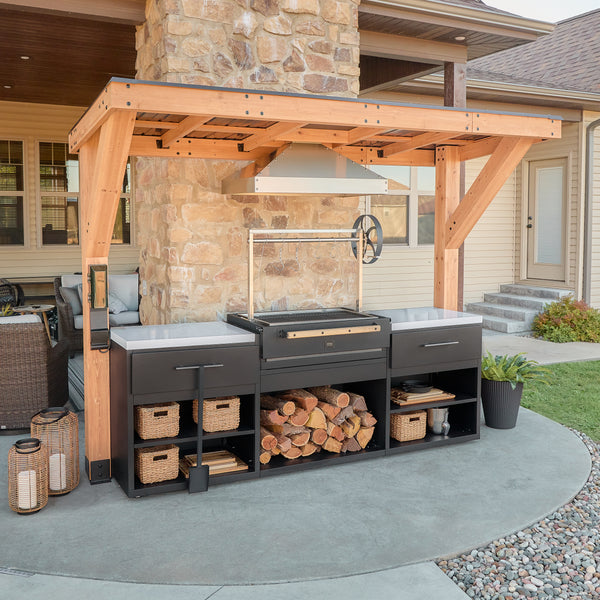 Timber Rock Outdoor Argentine Grill Cook Station – Outdoor Kitchen
