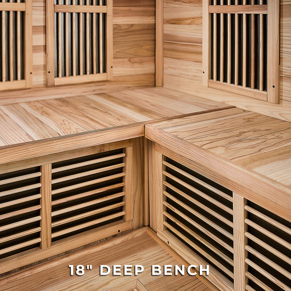 Rylan Indoor Infrared Corner Sauna – 4 Person – view 6