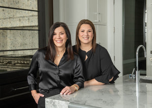 Portrait of customers Taub Stronberg in their modern kitchen