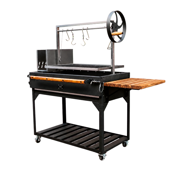 Transparent-background main image for Premium Argentine/Santa Maria BBQ Grill with Wood Fire and Charcoal Grill