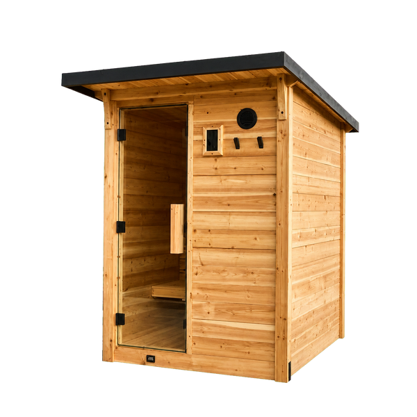 Transparent-background main image for Henley Outdoor Cabin Sauna – 2-4 Person