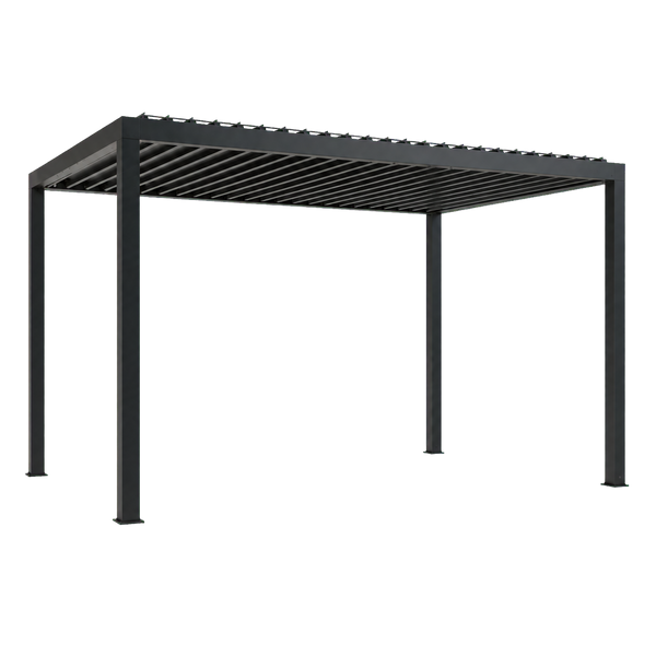 Transparent-background main image for 14x10 Sarasota Steel Louvered Pergola