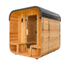 Lennon Outdoor Cube Sauna with Porch – 2-4 Person