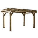 Somerville Pergola – 14 x 10 ft, Barnwood Stain