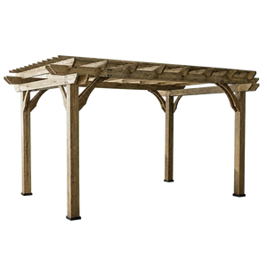 Somerville Pergola – 14 x 10 ft, Barnwood Stain