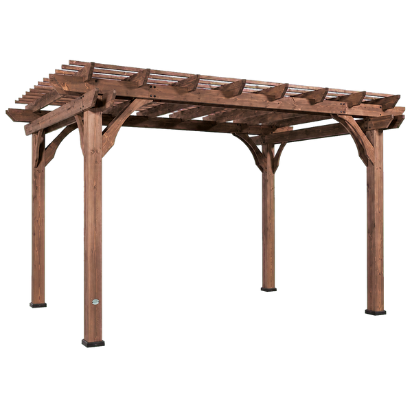 Transparent-background main image for 14x10 Somerville Pergola - Walnut Stain