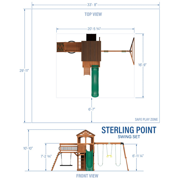 Sterling Point Swing Set – view 2