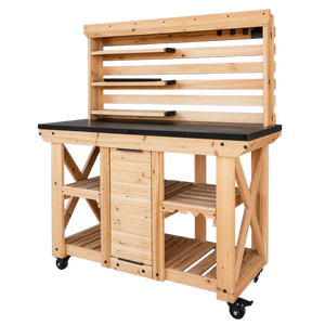 Cedar Outdoor Hutch/Serving Station